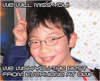 We will miss you!